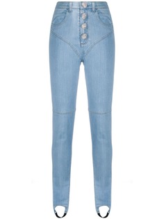 Alessandra Rich джинсы Fab с завышенной талией