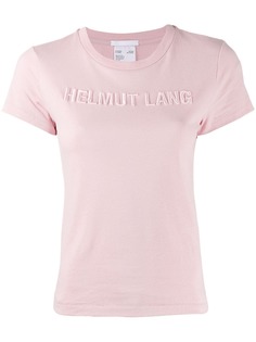 Helmut Lang футболка с вышитым логотипом