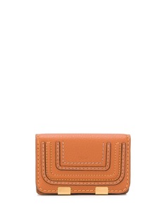 Chloé картхолдер с декоративной строчкой