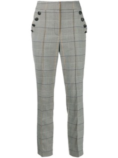 Veronica Beard брюки Virgil в ломаную клетку