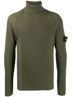 Stone Island джемпер с высоким воротником и логотипом
