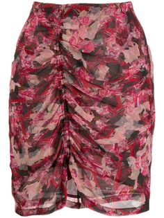 IRO юбка со сборками и цветочным принтом