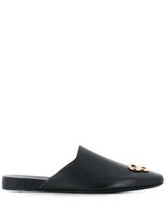 Balenciaga BB square toe slippers