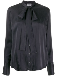 Balossa White Shirt tied neckline blouse