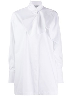 Balossa White Shirt ruched detail shirt