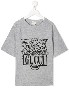 Gucci Kids футболка с принтом Tiger