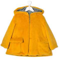 Owa Yurika пальто из искусственного меха с капюшоном