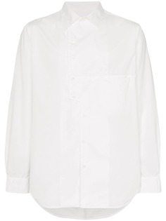 Yohji Yamamoto рубашка с асимметричной застежкой