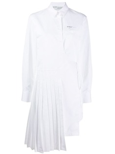 Off-White платье асимметричного кроя с запахом