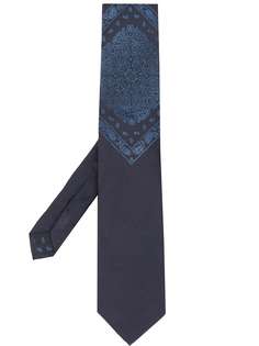 Etro галстук с вышитым узором пейсли