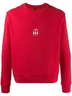 Neil Barrett свитер с круглым вырезом и логотипом