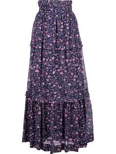 Etoile ярусная юбка с цветочным принтом