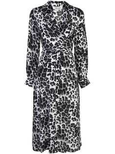 Diane von Furstenberg платье с запахом и леопардовым принтом
