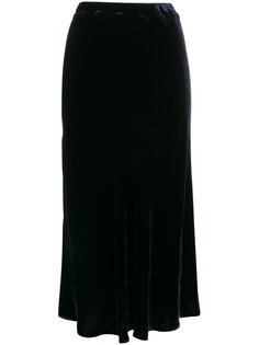 Semicouture бархатная юбка миди