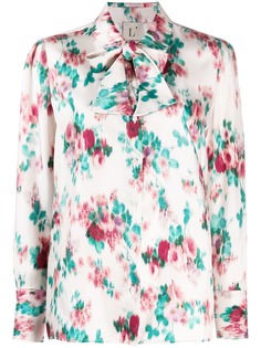 LAutre Chose рубашка с цветочным принтом и завязкой