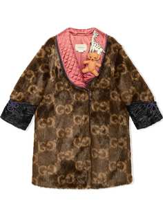 Gucci Kids шуба из искусственного меха