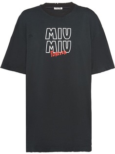 Miu Miu Noir print T-shirt