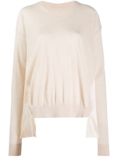 Uma Wang кашемировый джемпер с драпировкой