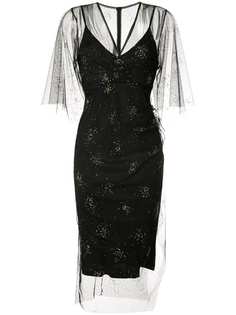 Manning Cartell полупрозрачное платье из тюля