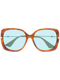 Gucci Eyewear солнцезащитные очки в оправе бабочка