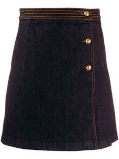 Tory Burch джинсовая юбка со складками