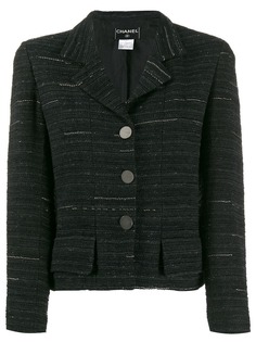 Chanel Pre-Owned твидовый пиджак 1999-го года в полоску