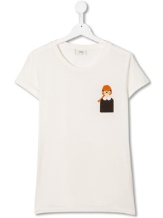 Fendi Kids футболка с принтом