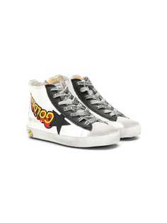 Golden Goose Kids кеды Superstar с принтом