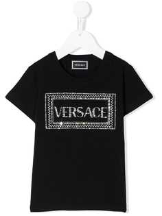 Young Versace футболка с декорированным логотипом
