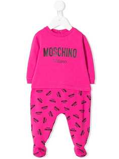 Moschino Kids пижама с логотипом