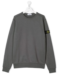 Stone Island Junior толстовка с нашивкой-логотипом