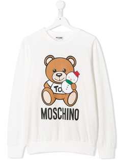 Moschino Kids толстовка с логотипом