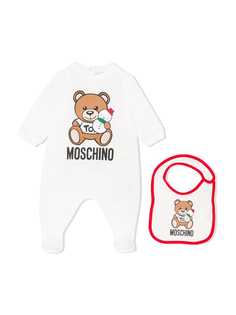 Moschino Kids ромпер с логотипом