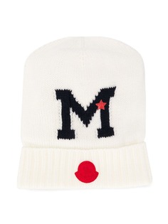 Moncler Kids шапка бини с логотипом