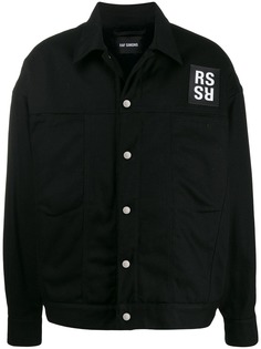 Raf Simons куртка с нашивкой-логотипом
