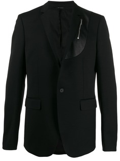 Les Hommes блейзер со вставкой на молнии