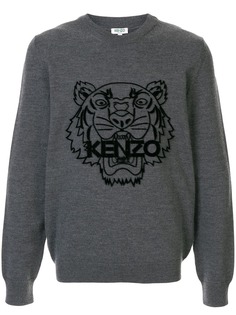 Kenzo джемпер с принтом Tiger