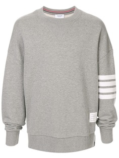 Thom Browne толстовка оверсайз с полосками 4-Bar