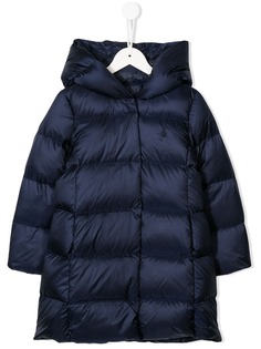 Ralph Lauren Kids однотонный пуховик