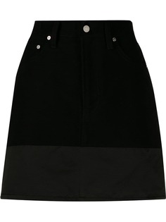 Helmut Lang юбка с контрастной вставкой