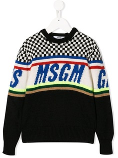MSGM Kids свитер с логотипом