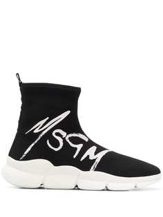 MSGM высокие кроссовки с логотипом