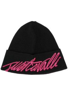 Just Cavalli шапка бини с вышитым логотипом