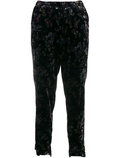 Gold Hawk Victoria crushed velvet trousers