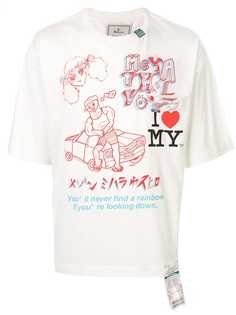 Maison Mihara Yasuhiro футболка с круглым вырезом и принтом