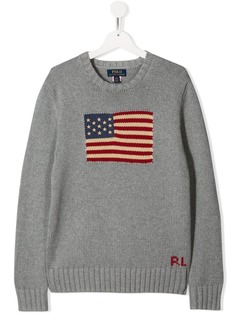 Ralph Lauren Kids свитер с вышивкой