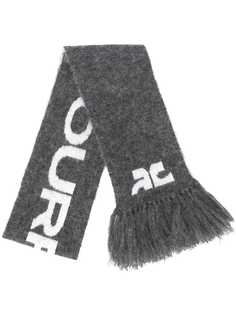 Courrèges шарф с логотипом