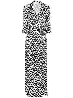 Diane von Furstenberg платье макси с запахом и принтом