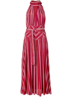 Diane von Furstenberg полосатое платье с вырезом халтер