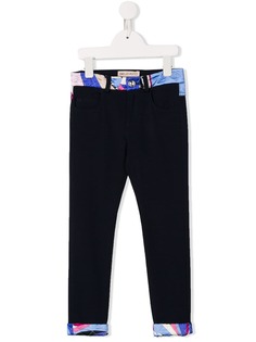 Emilio Pucci Junior брюки с принтом на поясе
